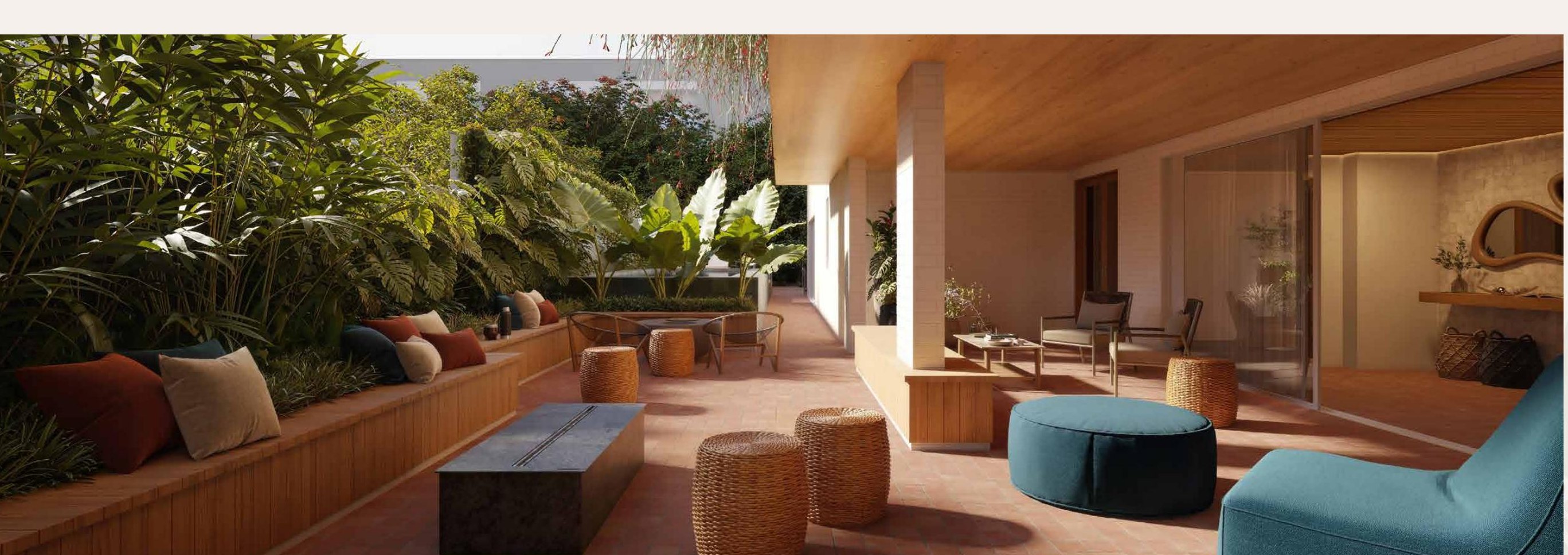 Terraço e lounge externo